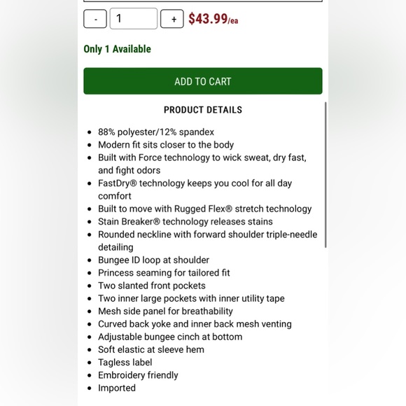 Carhartt Liberty - Picture 3 of 3